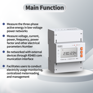 يادا YDM413D للبيع بالجملة عداد الطاقة المورد منتصف معتمد RS485 Modbus LCD DIN 3 Phase AC متر كهربائي للشحن - Product Image 5