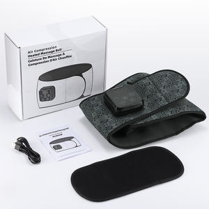 Nouveau processus d'impression 4 vessie d'air presser chauffage Vibration Airbag ceinture de <span class=keywords><strong>Massage</strong></span> lombaire compresse d'air pétrissage taille masseur - Product Image 6