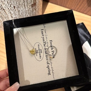 Wenchi China Recruiting Peach Blossoms, Colgante de Plata de Ley S925, Amuleto con Forma de Corazón Dulce para Chicas, Collar de Mejores Amigas con Incrustaciones de Diamantes - Product Image 3