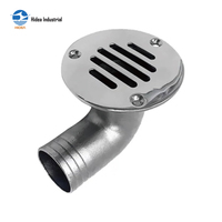 HIDEA Raccords de plomberie pour bateaux en acier inoxydable de qualité marine AISI 304 / AISI 316 Drain de pont de bateau Scupper Air Vent