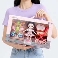 En gros, Coffret cadeau de poupée en plastique, Jouet de récompense pour institut de formation, Ensemble de poupées à habiller pour filles 33*7*20cm Modèle 372
