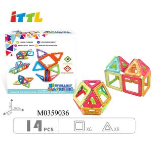 Vente en gros 27 pièces de tuiles éducatives en plastique blocs de construction bricolage jeu de blocs pour les enfants - Product Image 5