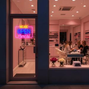 LED Neon <b>Sign</b> Open/Welcome Hanging Commercial Window Office Party Decoration Light Decorative Light Ambient Light 5V - Product Image 4