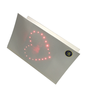 Tự làm hình trái tim dẫn Thẻ ánh sáng bù đắp in thiệp chúc mừng sinh nhật cho tình yêu giấy thủ công sản phẩm - Product Image 1