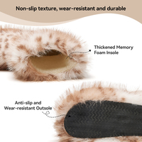Bottes de neige tendance pour femmes, à enfiler, à talon plat, fourrées et moelleuses en fausse fourrure