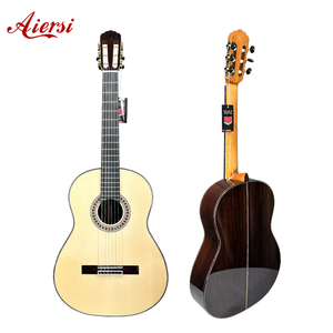 Aiersi All Solid Gloss 39 pulgadas Spruce Top Flamenco 6 cuerdas Guitarra clásica - Product Image 1