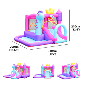 New popular fun bouncer princess pink prince party commercial bounce castle bouncy house gonfiabile in vendita - Product Image 5