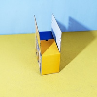 Emballage en papier kraft ondulé pour la famille sandwich à pain grillé uni personnalisé boîtes de livraison à bande de déchirure pliée