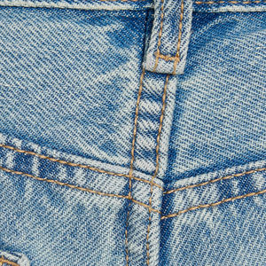 Haute qualité poids lourd été bleu clair lavé Denim matériel bouton sport femmes Jeans <span class=keywords><strong>court</strong></span> <span class=keywords><strong>Jean</strong></span> <span class=keywords><strong>Court</strong></span> Femme - Product Image 5