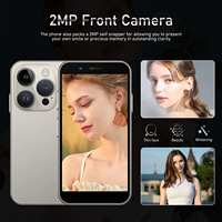I15 Mini, el Teléfono Inteligente Más Reciente, 3G Desbloqueado, Pantalla de 4.0'', Android 8.1, Quad Core, 2+16GB, Doble SIM, Batería de 2000mAh, Teléfono Móvil Portátil
