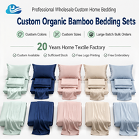 Ensemble de literie en bambou biologique personnalisé en gros, certifié OEKO-TEX Standard 100 GOTS, 300TC, éco-responsable, Cloudland