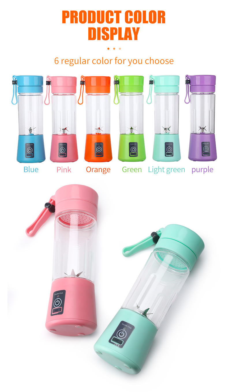 Portable Electric Blender Juicer Fruit Blender Maker Milk Shaker Upgraded 17 H126412a904f54db5a237460827999561Z