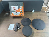 3 en 1 360 °   Plateau tournant électrique télécommandé avec des plaques interchangeables de 15/18/22 cm pour la photographie de produits