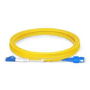 光纤跳线LC-SC UPC OS2单模双工聚氯乙烯光纤跳线