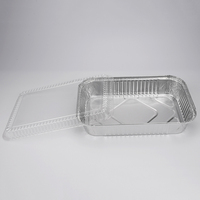 Barquettes jetables rectangulaires en aluminium de 2300 ml pour la cuisson domestique