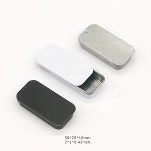 Бальзам-помада, косметический крем, конфеты, таблетки, мятные, в выдвижном алюминиевом футляре, прямоугольная мини-жестяная коробка - Product Image 2