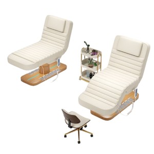 Super Luxury 3 Motors White Physiotherapy SPA Salon Furniture Electric Massage Facial Beauty Bed PU Leather Living Room Table - Product Image 5