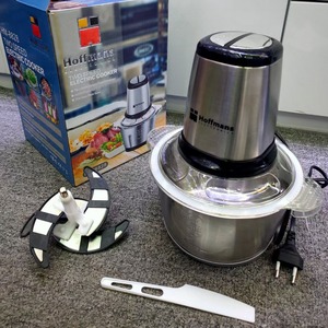 Potente Picadora de Carne Eléctrica Hoffmans de 2L, 1200W, Sistema de 5 Cuchillas para Cocina Doméstica a Gran Escala y Procesamiento de Alimentos - Product Image 1