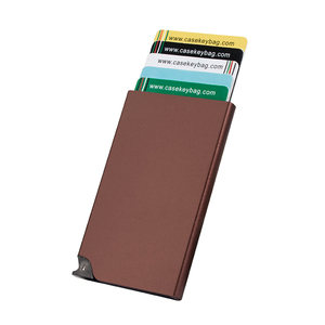 Casekey 2024 Rfid Aluminum Card Holder With <b>Wallet</b> Automatic Bank Credit Card <b>Wallet</b> Slim Rfid Blocking Smart <b>Wallet</b> for Man - Product Image 1