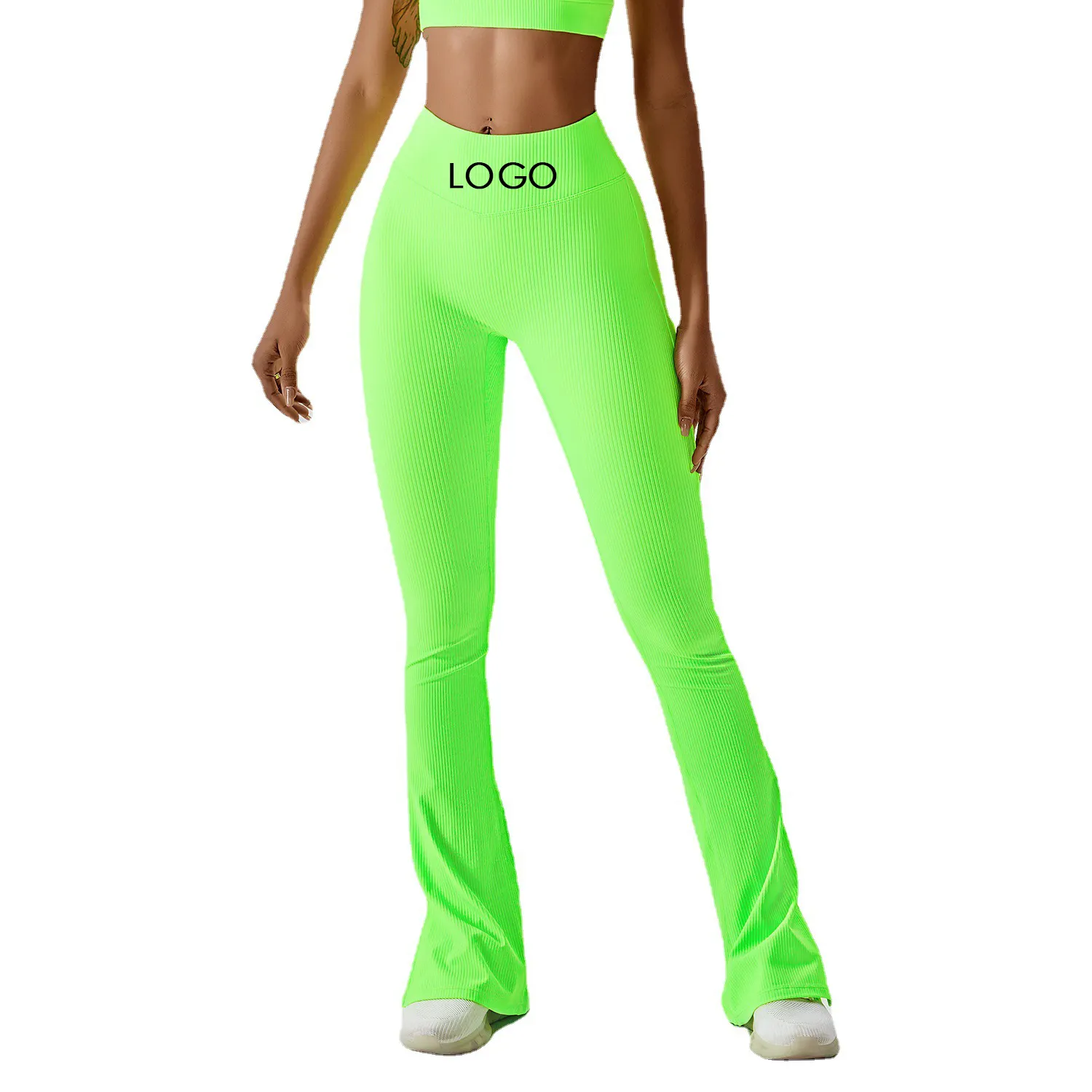 High Waist Lifting Sports Yoga Pants Women's Casual Wide Leg Pants Professional Pilates Fitness Pants LOGO Customized