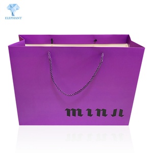 China Custom Purple Perfume <b>Tissue</b> <b>Paper</b> Bag Making - Product Image 3
