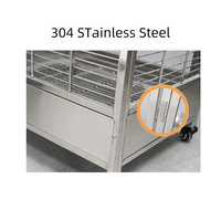 Cage d'Accueil pour Animaux de Compagnie en Acier Inoxydable Fabriquée sur Mesure pour Chiens et Chats Anti-Collision Durable Respirante Style Classique de Luxe
