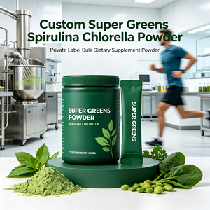 Mix di Super Verdure in Polvere Spirulina Clorella Miscela Vegetale Integratore Nutrizionale Naturale per Adulti - Product Image 1