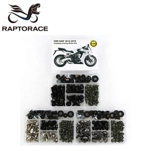Waximoto ชุดสลักเกลียวโคร<span class=keywords><strong>ง</strong></span>เหล็ก10.9สำหรับฮอนด้า <span class=keywords><strong>CBR650F</strong></span> 14-18หลังการขายชุดสลักเกลียวยึดตัวถังสกรูตัวยึดแหวนน็อต - Product Image 1