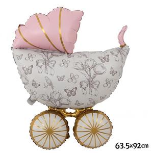 Palloncino in Foil per Baby Shower, Passeggino, Rivelazione del Sesso Maschio o Femmina, Decorazione per Annuncio di Nascita - Product Image 5