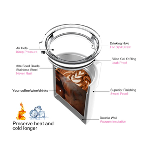 PYD Life – Tasse de voyage isotherme vierge de 10 oz pour sublimation, avec poignée et couvercle, pour impression personnalisée par presse à chaud – Vente en gros - Product Image 3