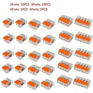 Terminal de desconexión rápida 2P, material de PC, conector de cable transparente, paralelizador multifuncional, 30 piezas - Product Image 5