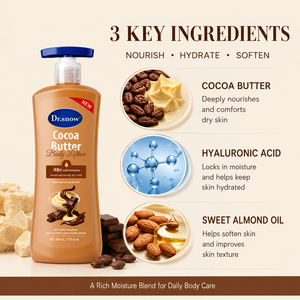 Crème hydratante pour le corps à la vitamine E Dr. Snow, soin éclaircissant au beurre de cacao pour femme, personnalisation rapide - Product Image 3
