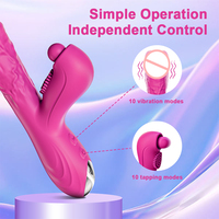 3-in-1 G-Punkt Rabbit Vibrator 10 Vibrationsmodi Dildo Leistungsstarker Vibrierender Pulsierender Klitoris-Stimulator Massagegerät Erotikspielzeug