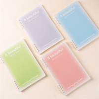 Cuaderno Promocional Personalizado Sin Marca, con Cubierta de Papel A5, 60 Hojas, Encuadernación en Espiral con Hilo, 10 Anillas de Colores Desmontables
