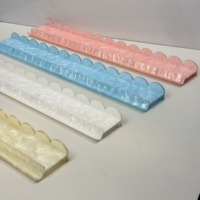 Supports de tuiles de mahjong de luxe de style américain pour 4 joueurs, en acrylique nacré blanc, rose et bleu, résistants à l'eau, avec fixation magnétique
