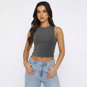 Luxury Woman Tank <b>Top</b> Cotton Soft Breathable Summer Vest OEM Manufacturer Bulk Wholesale Casual Fashion <b>Top</b> - Product Image 1