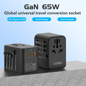 Du lịch cắm và ổ cắm AU chúng tôi anh EU sạc phổ Adapter 100W Adapter với 1 USB-A và 3type-c cho điện thoại di động Android - Product Image 4