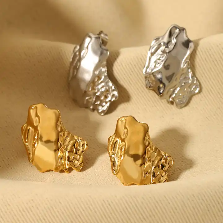 Flipkart.com - Buy Vishu Women golden retro anti tarnish hoop earrings  Agate Copper Hoop Earring Online at Best Prices in India