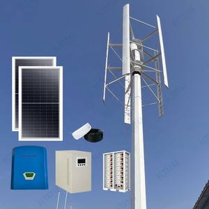 48V 96v 110v 3KW 5KW 10kw 20kw 30kw กังหันลมแม่เหล็กแกนตั้ง AC ผลิตพลังงานลมทดแทนสำหรับบ้านทั้งหลัง - Product Image 1