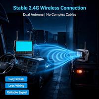 Venta al por mayor de fábrica: Sistema de monitorización de coche con visión nocturna HD de 7-10 pulgadas, 2.4G, IP68, impermeable, 720P/1080P, inalámbrico WIFI para marcha atrás