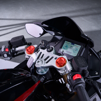 Red Black Electric Racing Motorcycle 72V Sportbike Style Mid Drive ABS, Full Fairing, 17 Inch Tires, Adult E-Moto