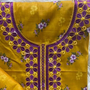 Vestido indio de algodón puro y suave Mukhawar con Dupatta para mujeres árabes con 4 yardas de longitud - Product Image 5