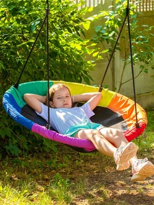 Columpio infantil de interior y hamaca de exterior, silla colgante para el hogar, material de gel, capacidad de 200 kg, columpio para colgar en árboles - Product Image 3