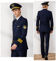 Tenue d'uniforme d'hôtesse de l'air pour hommes