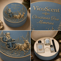 Coffret Cadeau de Parfum Personnalisé Noël Ambre Pin Frais Bergamote 100ml Homme Eau de Parfum Fabricant Emballage Marque Privée pour