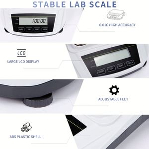 Balance de cuisine électronique USB rapide et stable avec fonction de comptage, affichage LCD, balance de laboratoire OEM, capacité 5 kg, précision 1 g, 1 pièce - Product Image 4