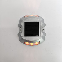 Panel de energía solar Circular Led Cat Eyes Light Célula solar LED Embedded Road Stud Luz intermitente Lámpara de camino de entrada