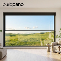 Ventanas Eléctricas Elevables de Aluminio con Paneles de Vidrio Grandes, Ventanas Corredizas Verticales Automáticas con Control Remoto Residenciales