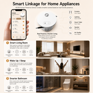 <span class=keywords><strong>Détecteur</strong></span> <span class=keywords><strong>de</strong></span> présence <span class=keywords><strong>humaine</strong></span> Zigbee, capteur radar, moniteur <span class=keywords><strong>de</strong></span> contrôle par application pour maison intelligente, montage au plafond - Product Image 2