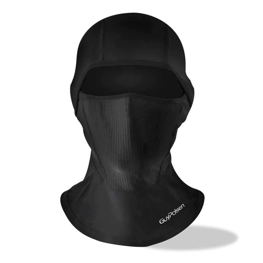 Nuova moda con logo riflettente passamontagna maschera da sci full face nero personalizzato passamontagna termico